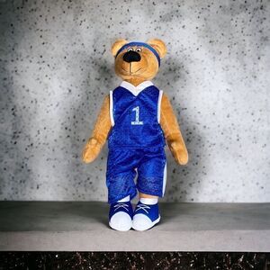 BJ Toy Co Basketball NBA Bear Plush Doll Stuffed Animal  Sports 16" Blue #1
